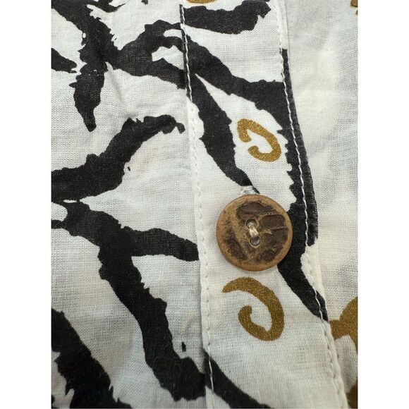 NWOT Club Z Collection Bohemian Beach Size 1X Shirt/Cover Up Color White Multi - Picture 7 of 16